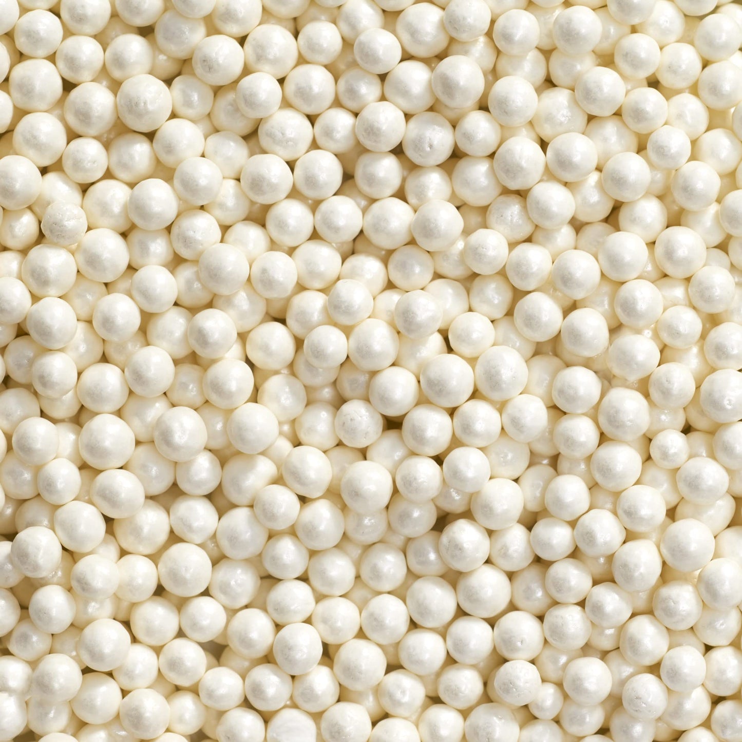 Decopac White Pearl Grand Nonpareils, Fancy Sprinkles In Handheld Container, Edible Sprinkles For Celebration Cakes, Cupcakes, C
