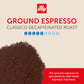 Illy Ground Espresso Coffee, Decaffeinated - Medium Roast - Mild & Balanced - 100% Arabica - Pre-Ground For Espresso - Pressuriz