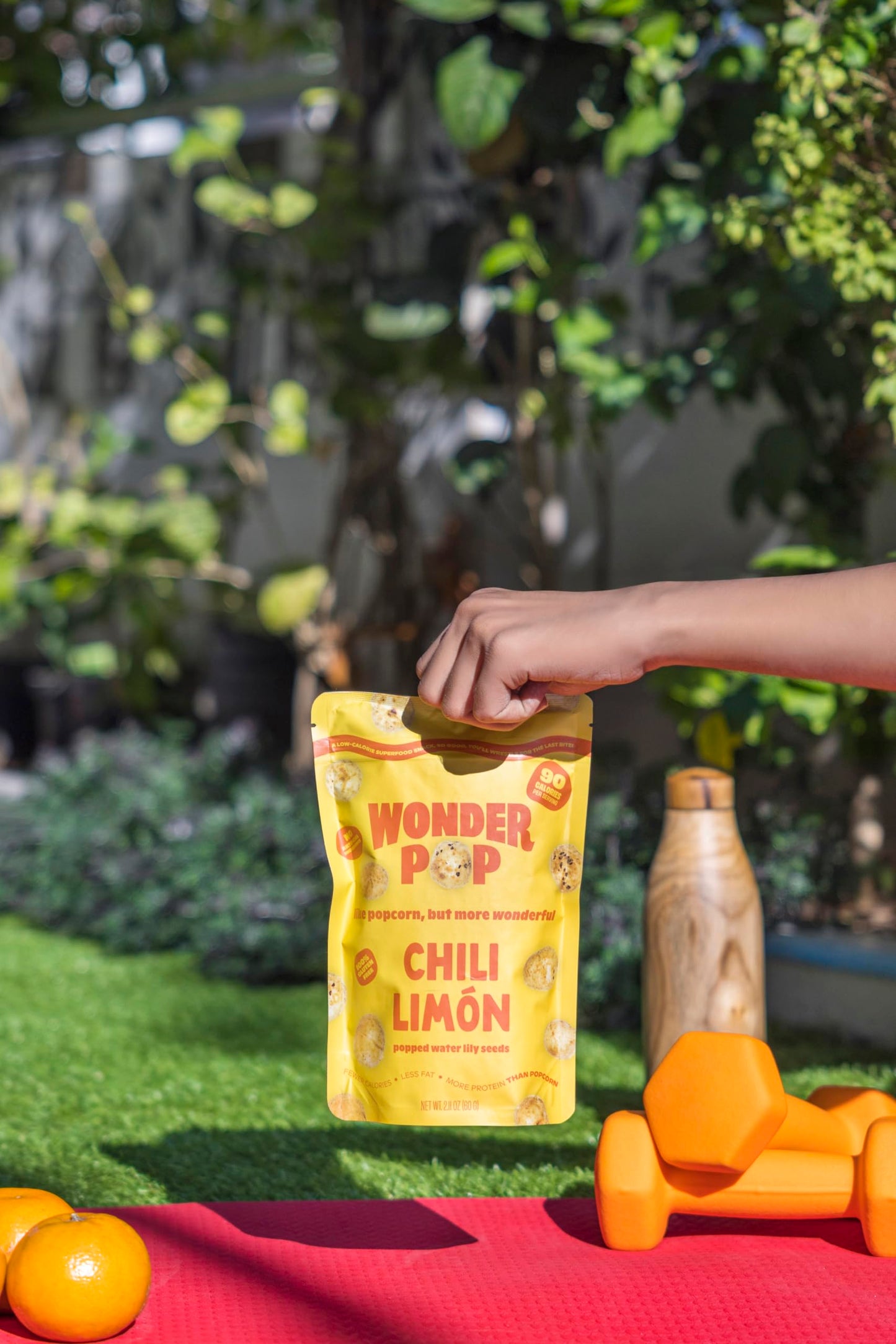 WonderPop Chili Limon - Popped Water Lily Seeds (6-Pack) | High Protein, 90 Calorie, Vegan, Gluten-Free, Non-GMO | Delicious Low