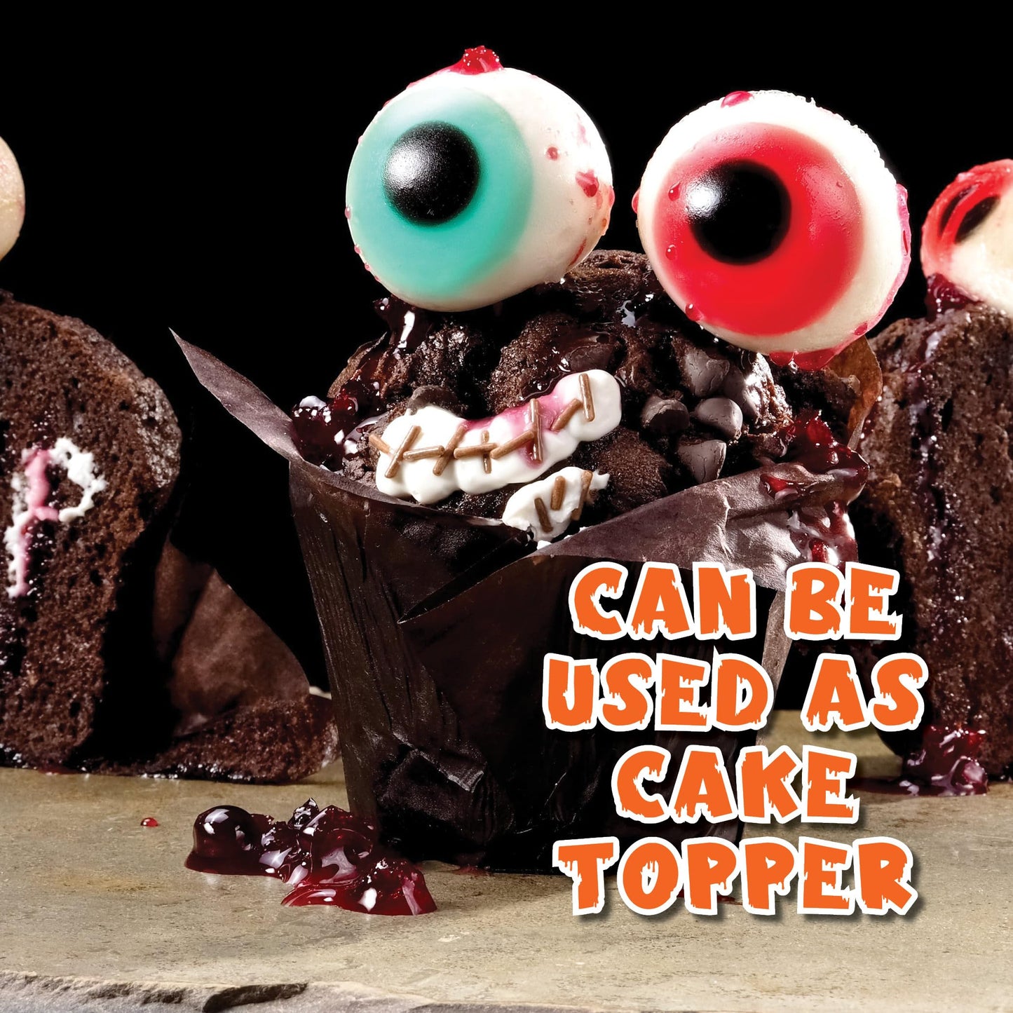 30 Gummy Eyeballs  Spooky Halloween Eyeball Candy in 4 Flavors  Soft Gummies with Jelly Filling  Individually Wrapped  By 4YoreElves (19 oz)