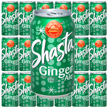 Westernmby Shasta Ginger Ale, 12 Fl Oz Cans, Pack of 18, Total 216 Fl Oz