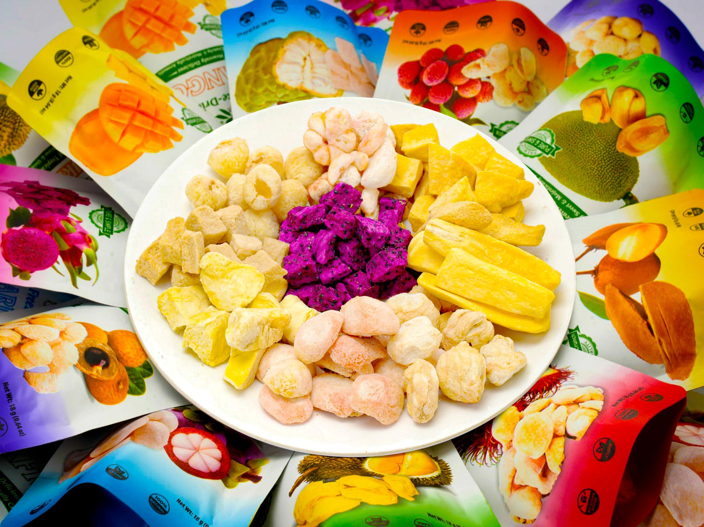 CHAVI Freeze Dried Exotic Tropical Fruits | Pack of 20 | Gift Box - No Added Sugars or Preservatives - Non-GMO, Vegan, Gluten-Fr