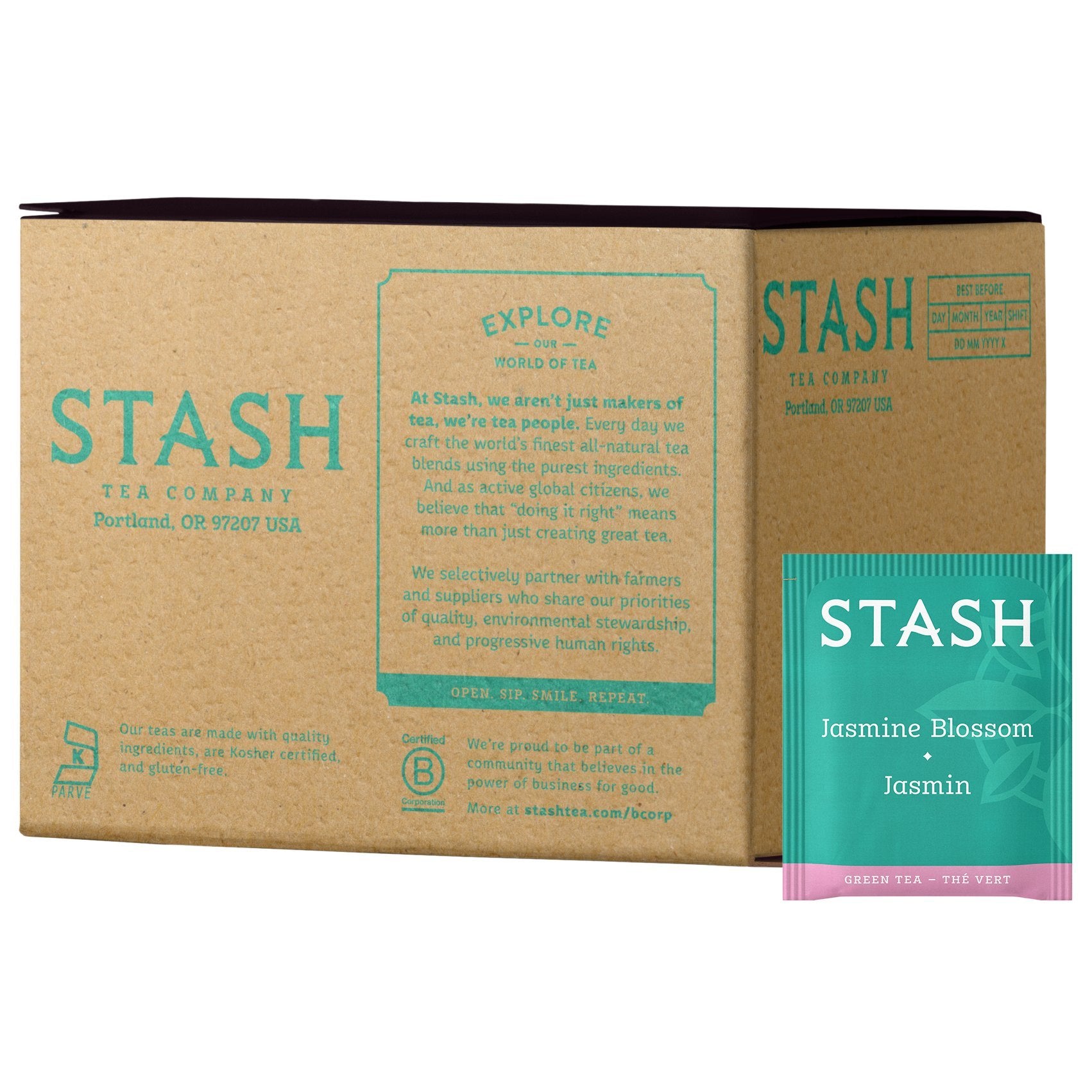 Stash Jasmine Blossom Green Tea, 100 Count Tea Bags, Model 79040