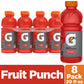 Gatorade Fruit Punch Thirst Quencher, 20 Fl Oz Bottles, 8 Pack