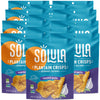 Solula Plantain Crisps Authentic Tostones, Roasted Garlic, 4 Ounce (Pack of 12), Kettle Cooked Chips, Gluten Free, Paleo Friendl