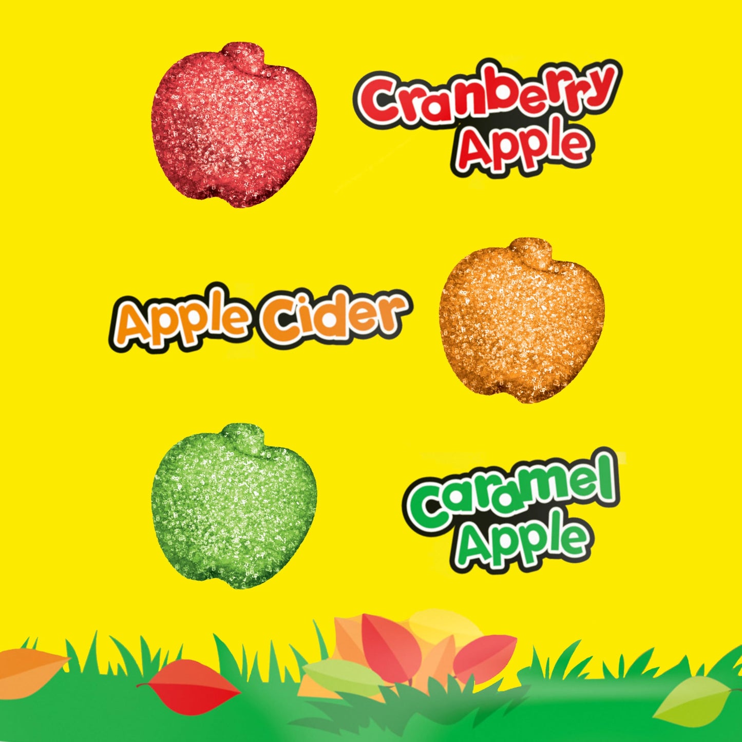 Sour Patch Kids Soft & Chewy Candy, Apple Harvest, 10 Ounce (Pack of 6), Green/Orange/Red
