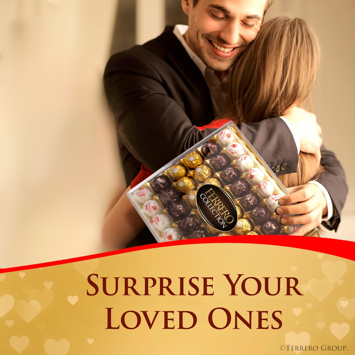 Ferrero Rocher Valentine's Chocolate Heart Gift Box, 16 Count Assorted Hazelnut & Coconut, 6.2 oz - Perfect Gift for Loved Ones