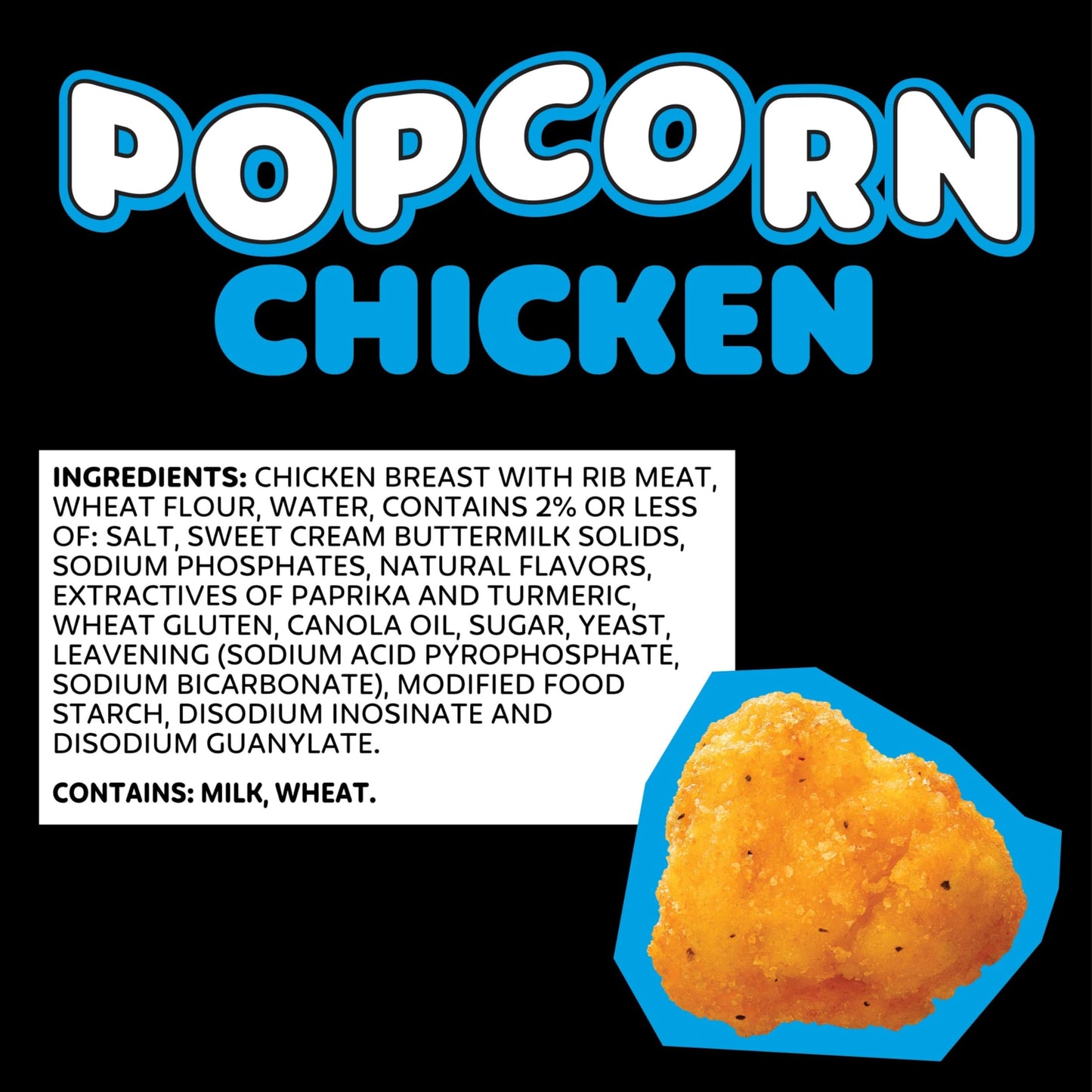 Pilgrims Popcorn Chicken | Fully Cooked | 11 G Protein | Frozen |1.50 LB