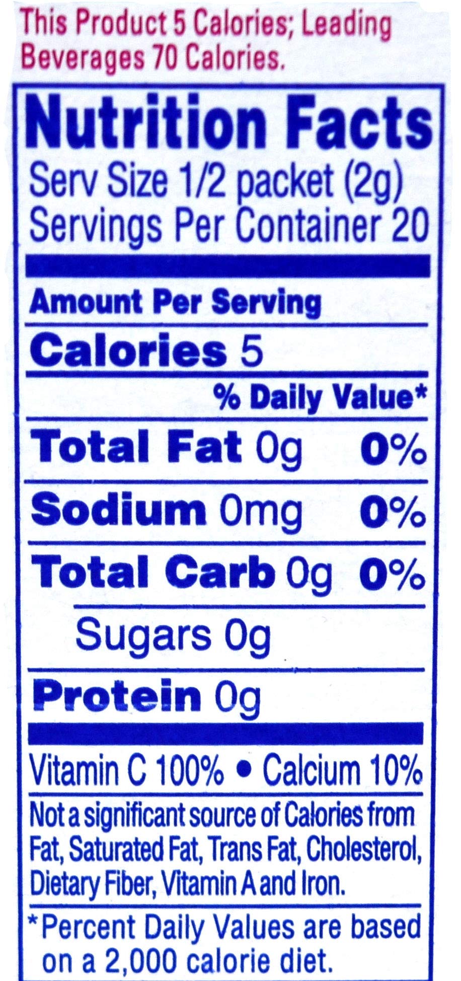 Crystal Light On The Go Packets, Classic Orange With Vitamin C and Calcium, 10 CT