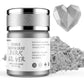 Nomeca Edible Luster Dust, Food Grade Shimmer Gold Metallic Powder, 8 Grams, Dark Silver for Cake Decorating, Baking, and Candy