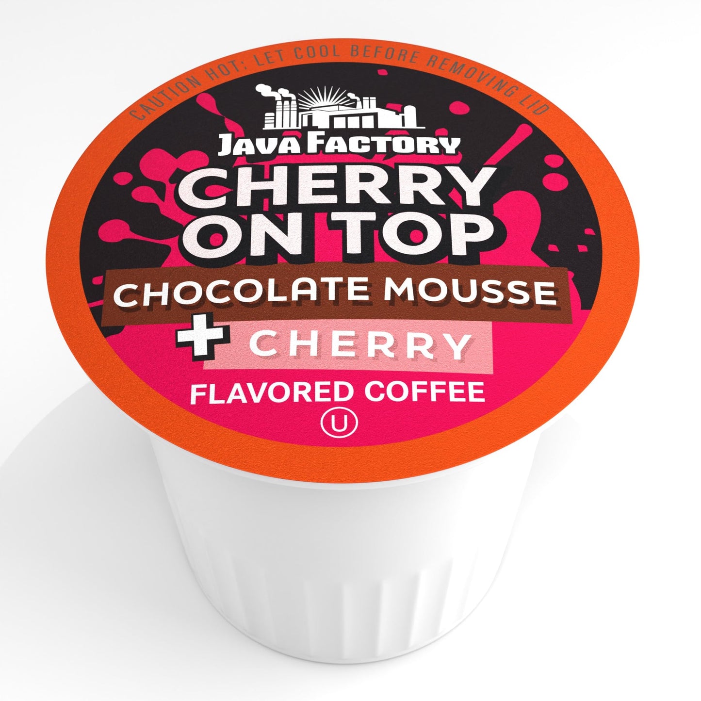 Java Factory Flavored Coffee Pods  Cherry On Top  Compatible with K Cup malt-inspired  40 Count