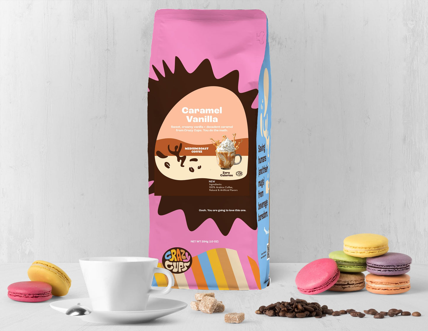 Perfect Samplers Flavored Ground Coffee Gift Box Variety Pack, Milky Way, Twix, Caramel Vanilla, Medium Roast Ground Coffee Sampler, 3 Pack