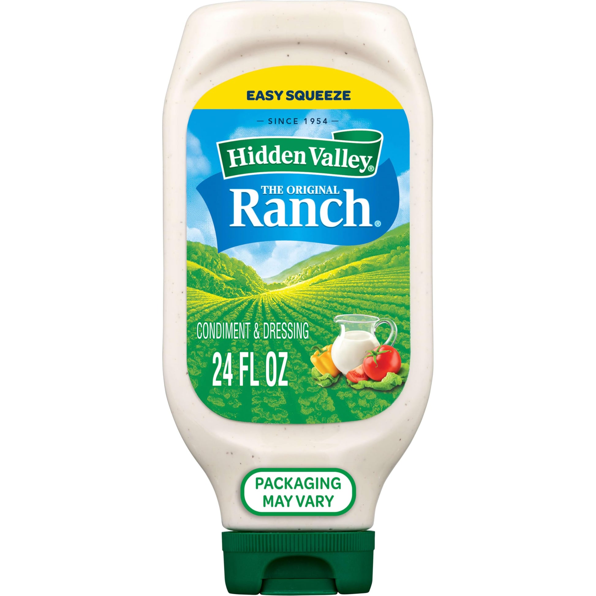 Hidden Valley Original Ranch Condiment and Dressing, Easy Squeeze Bottle, 24 Fl Oz (Package May Vary)