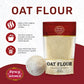 Spicy World Whole Grain Oat Flour - Non-GMO, 64 Ounce (4 Pound) Bag