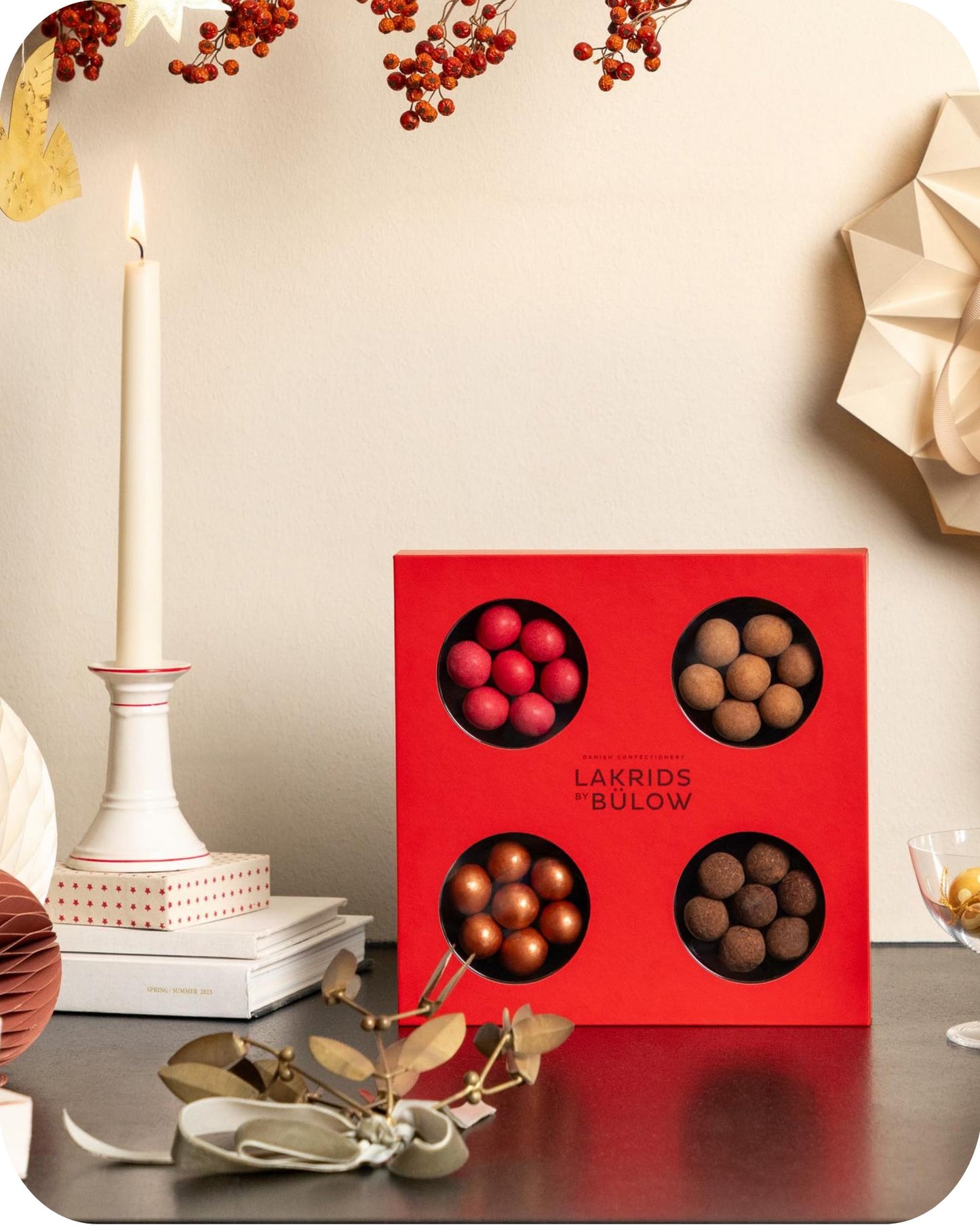 Lakrids By Blow - Winter Selection Box - 6.2 Oz - Gift Box With Chocolate Coated Gourmet Licorice Produced In Denmark