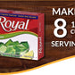 Royal Bilingual Gelatin, Fat Free Dessert Mix, Lime, 2.8 Ounce (Pack Of 12)