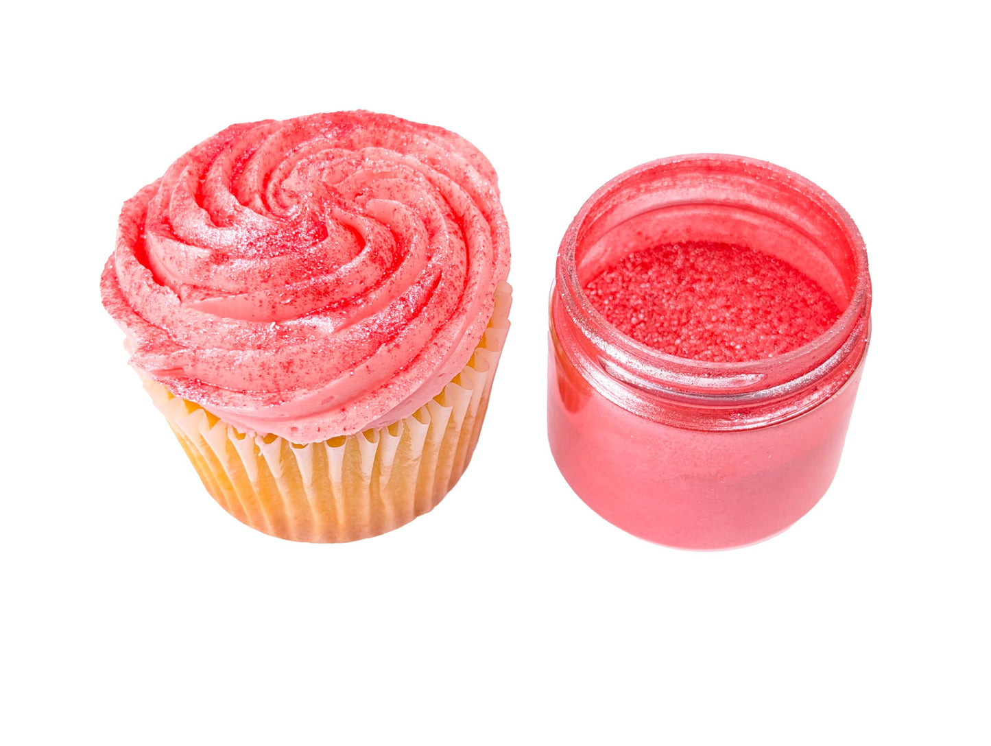 Decosavour Pink Edible Glitter - 15g Dazzle Dust Powder for Drinks, Cakes & Chocolate - Vegan, Gluten Free