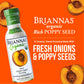 BRIANNAS Organic Poppy Seed Dressing - Certified Kosher Salad Dressing - 10 Fl Oz Bottle