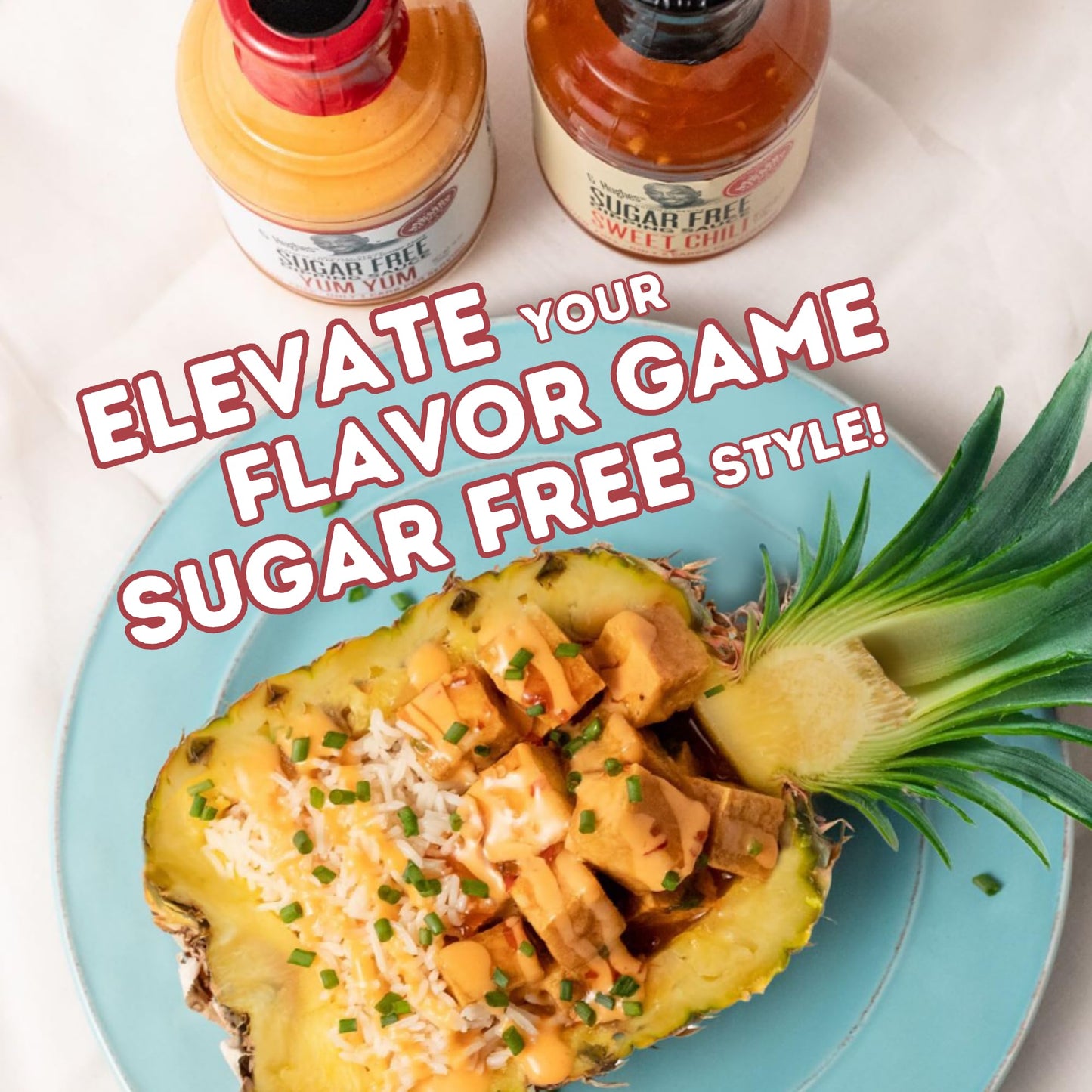 G Hughes Sugar Free Yum Yum Sauce - Gluten Free Yum Yum Sauce, Keto Dipping Sauce, Sugar Free Dipping Sauces, Low Carb Yum Yum Sauce Original, Sugar Free Dressings And Sauces - 16 Oz (3-Pack)