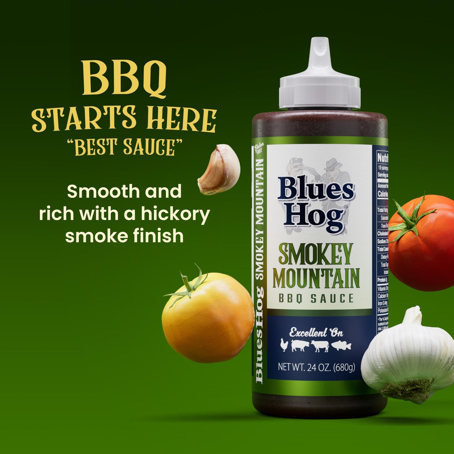 Blues Hog Smokey Mountain BBQ Sauce, 64 oz, Plastic, One Size
