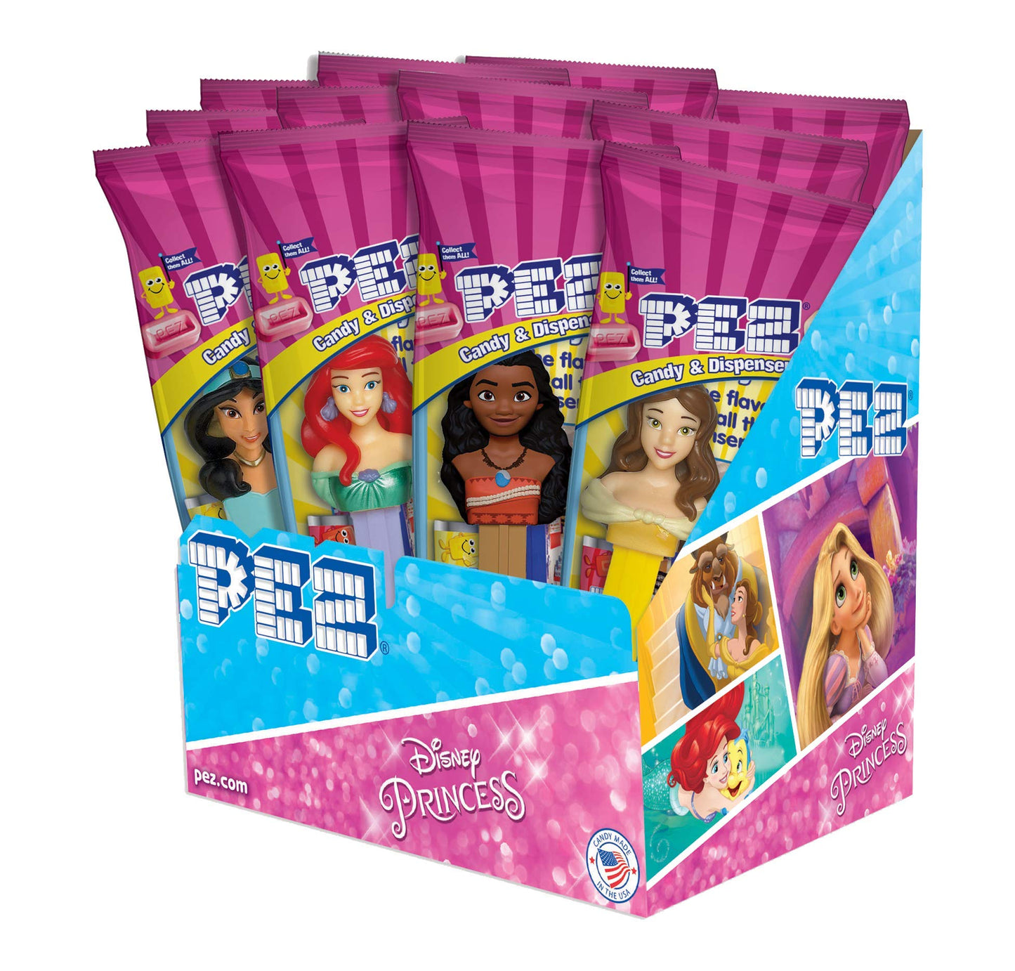 Pez Disney Princess, 0.58-Ounce Assorted Candy Dispensers (Pack Of 12)