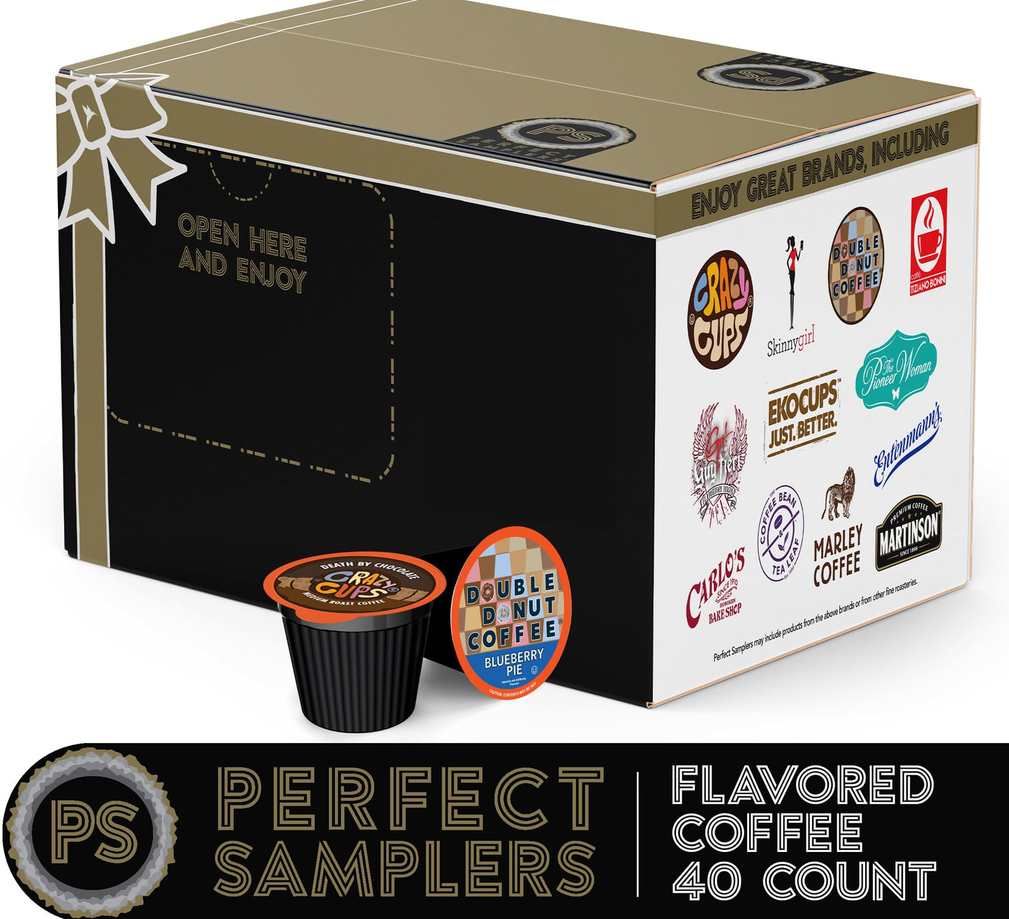 Crazy Cups Coffee compact pieces Variety Pack - Unique Flavors, 40 Count, Model 1332666