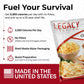 Legacy Food Storage 3 Day Kit, Emergency Food Supply, 4 Entrees, 6,000 Total Calories, 6 Lbs, 16 Large Servings, Shelf Stable, Freeze Dried Survival Meals For Mre Camping, Hiking, & More