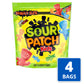 Sour Patch Kids Soft & Chewy Candy, Family Size, Bulk Candy, 4 - 1.8 Lb Bags