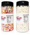 Sarah'S Candy Factory Variety Dehydrated Marshmallow Bits, Vanilla Marshmallows In Jar, Assorted Marshmallows In Jar (Vanilla-As