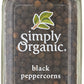 Simply Organic, Black Peppercorns, 2.65 Oz