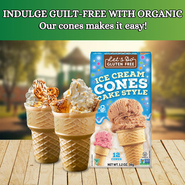 Lets Do Gluten Free Ice Cream Cones - Sugar Cones for Ice Cream, Mini Ice Cream Cones, Ice Cream Cups, Crispy Cones, Mini Cake C