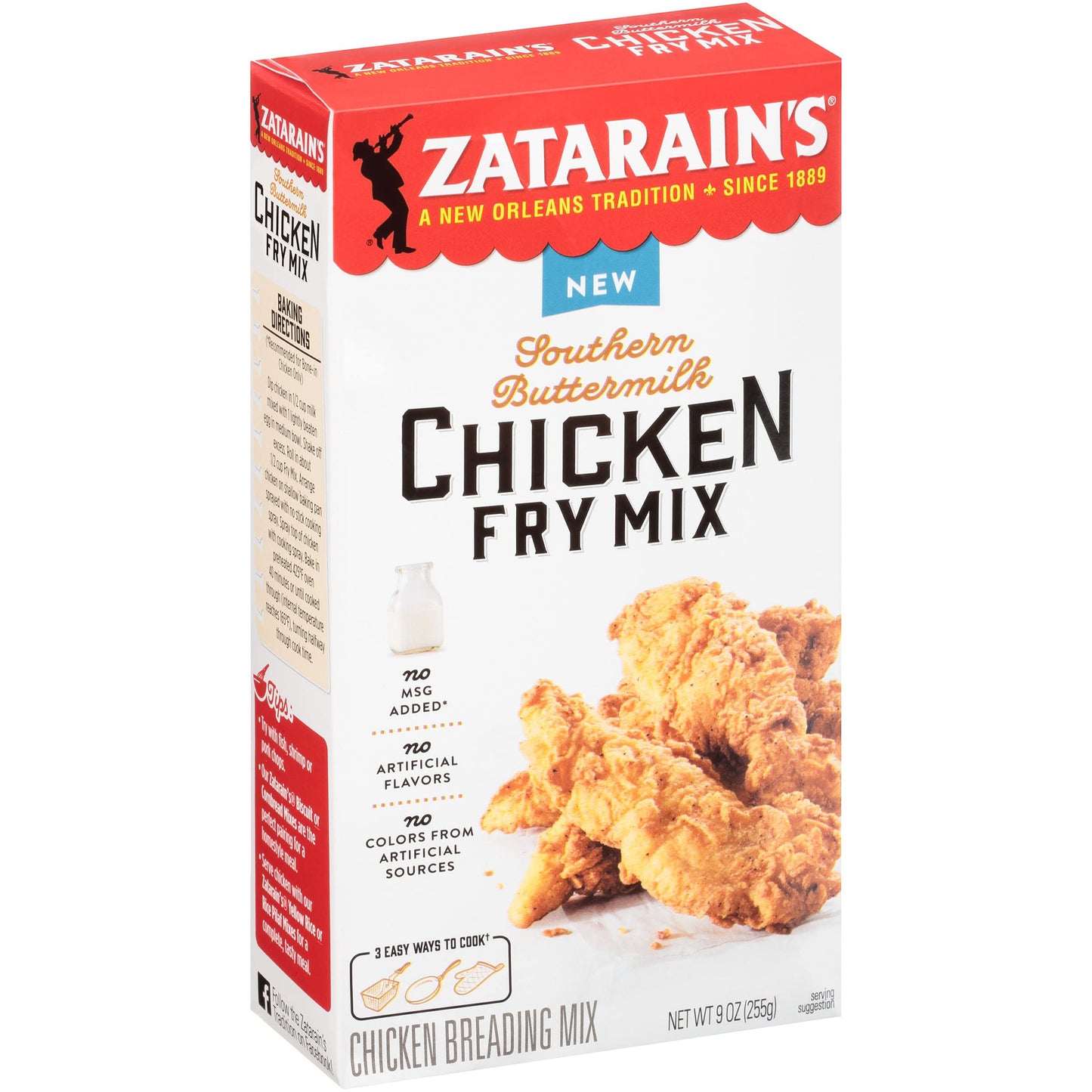 Zatarain s Southern Buttermilk Chicken Fry Mix, 9 oz (Pack of 8)