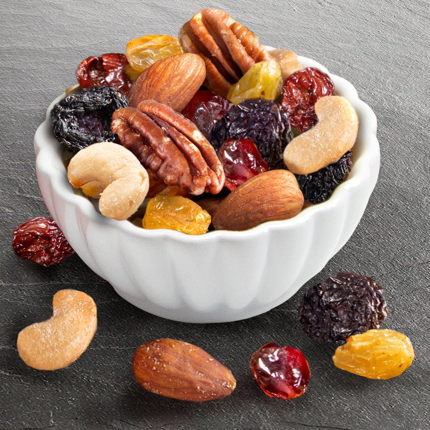 A Gift Inside Fruitfully Classic Happy Holidays Fresh Fruit Basket With Cheese And Nuts