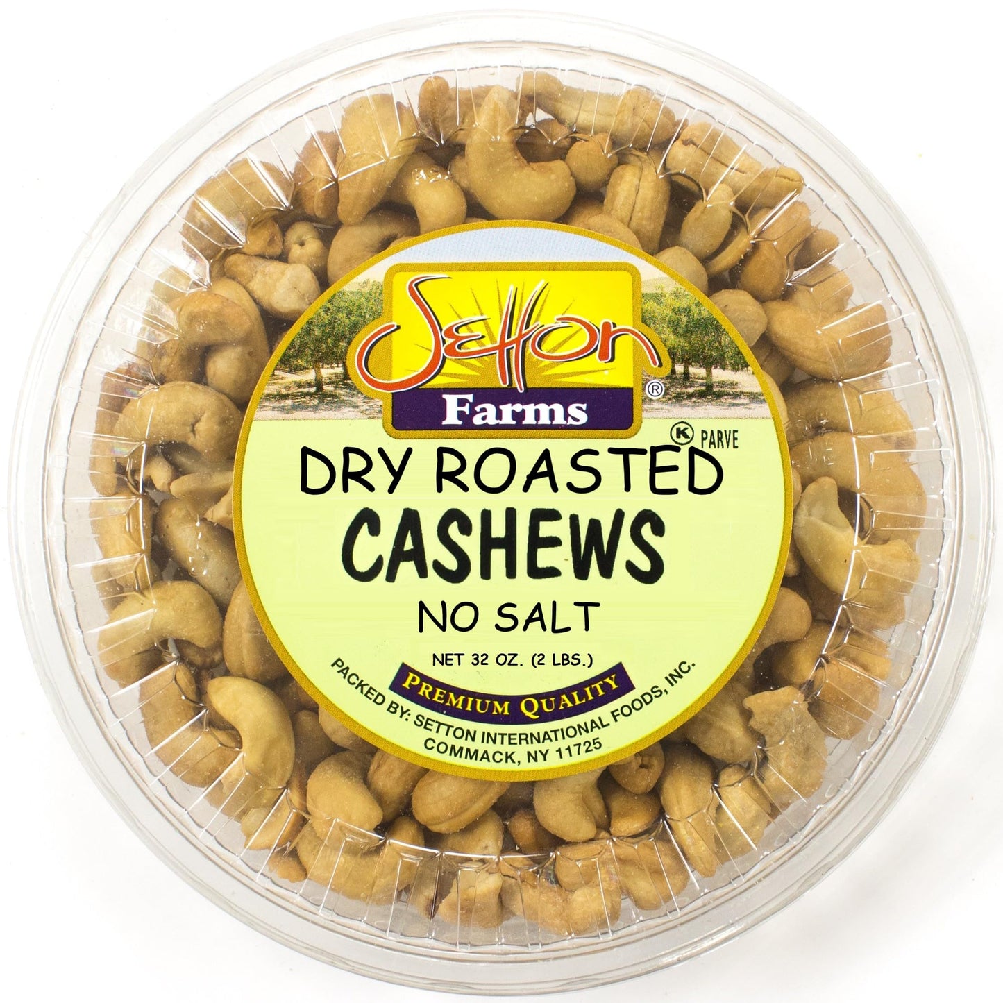Cashews Dry Roasted No Salt 32 Oz. (2 Lbs) Kosher