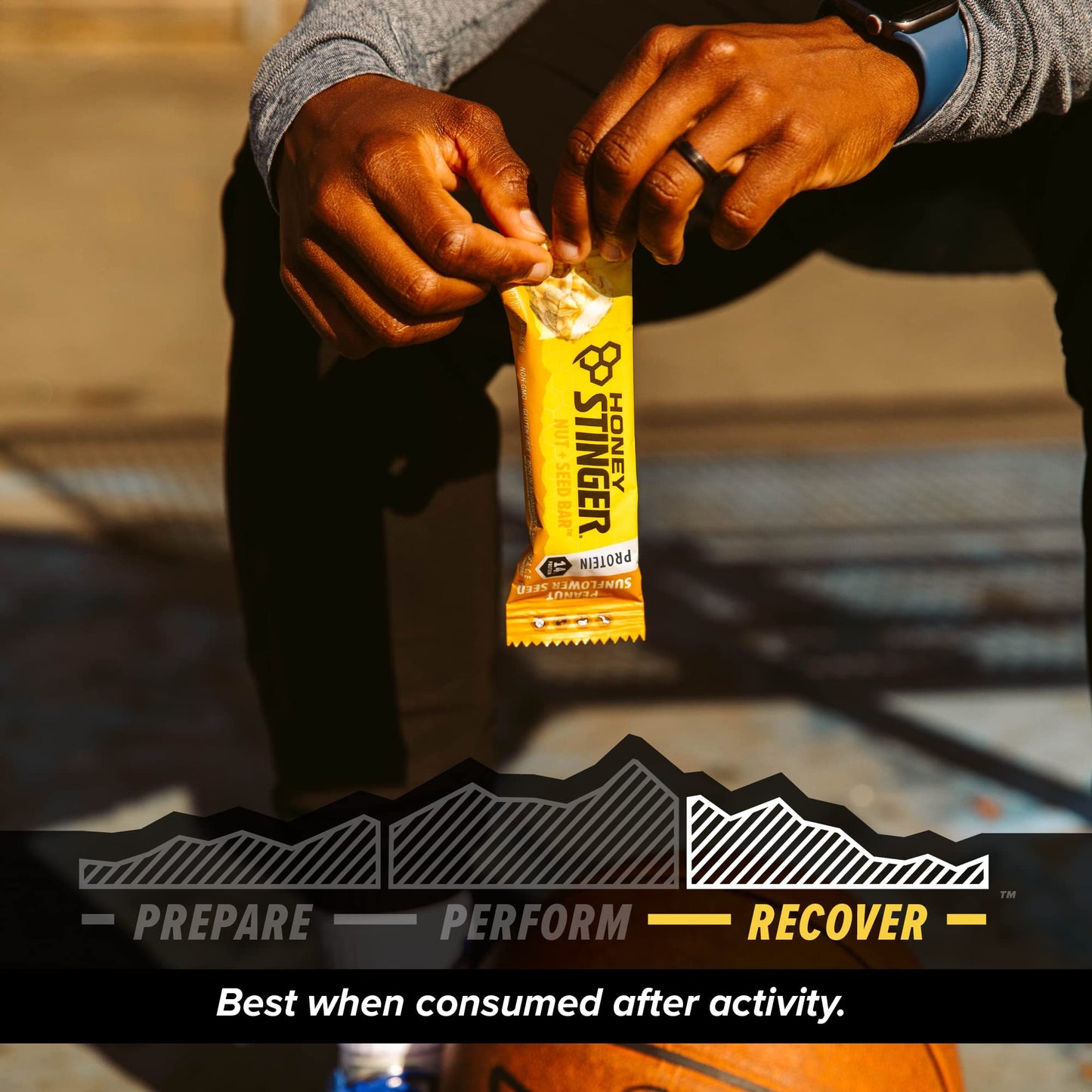 Honey Stinger Nut + Seed Bar | Peanut Sunflower Seed | Protein Packed Food for Exercise, Endurance and Performance and Recovery