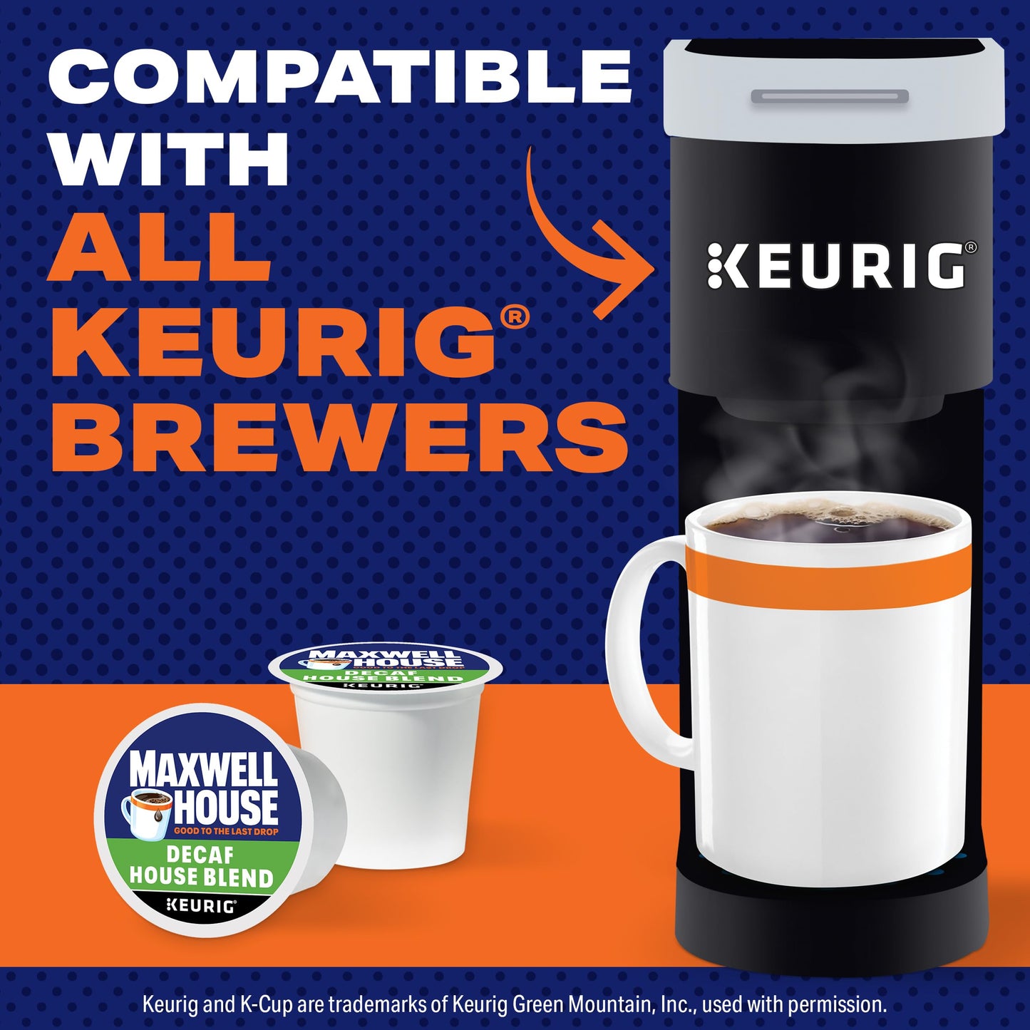 Maxwell House Decaf House Blend Medium Roast K-Cup Coffee Pods (84 Ct., Box)