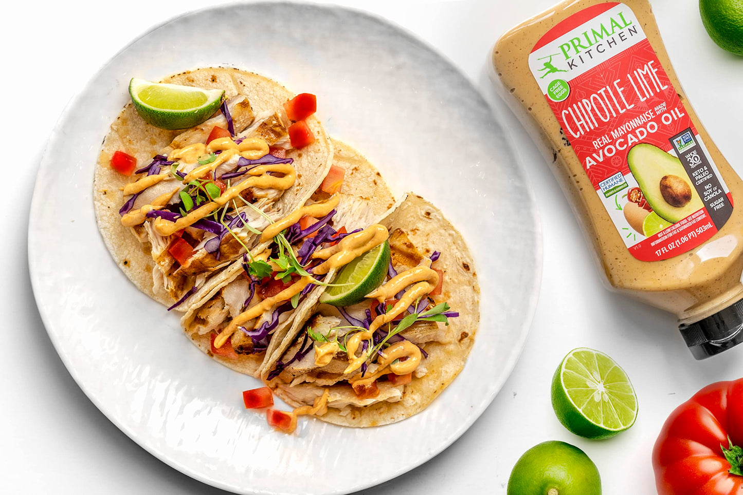 Primal Kitchen Chipotle Lime Mayo, Made with Avocado Oil, Squeeze Bottle, 17 oz