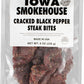 IOWA SMOKEHOUSE Steak Bites, Cracked Black Pepper - Tender Nugget Meat Snack - All Natural & Gluten Free - 9g of Protein, All US