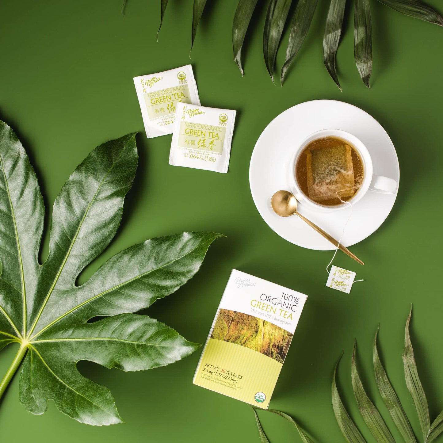 Prince Of Peace Organic Green Tea - 20 Tea Bags, 2 Pack