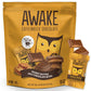 AWAKE Caffeinated Chocolate Bites - Peanut Butter Milk Chocolate, 50 Count, Gluten Free, Non GMO, Wrapped Energy Bites, Orange