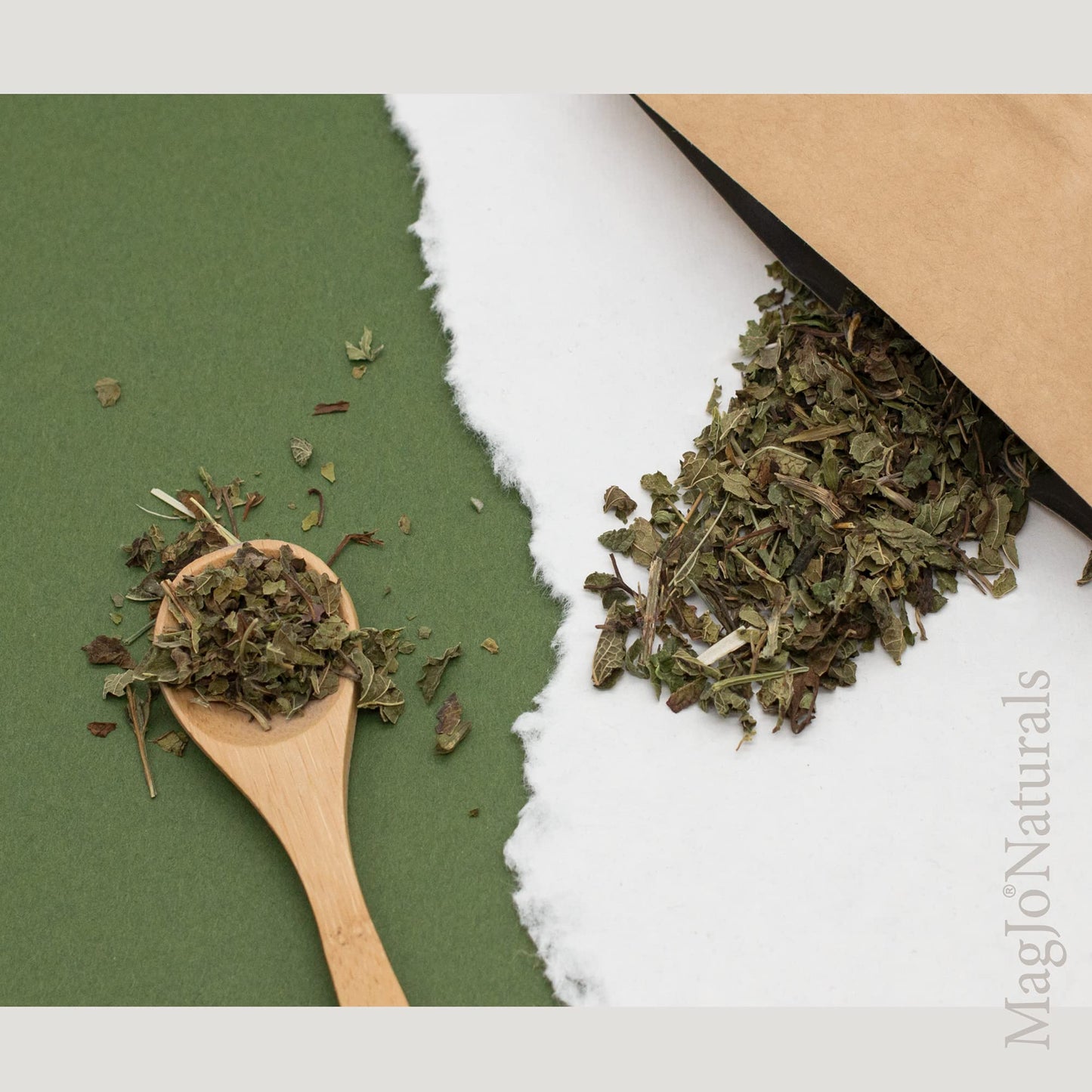 MagJo Naturals Lemon Balm Tea  Bulk Herbal Tea  Loose Leaf Melissa Officinalis  Caffeine Free  Cut and Sifted  1 pound (16 ounces) (1 pack)
