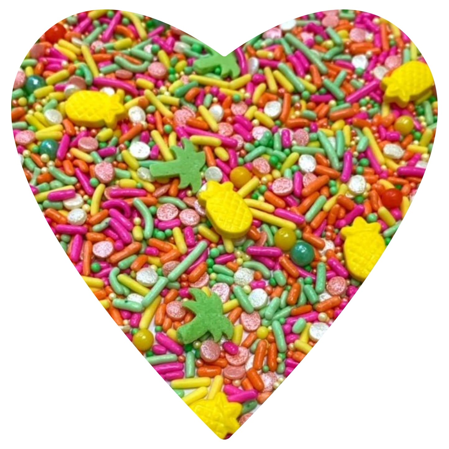 Cool Mom Sprinkles Hawaiian Luau Sprinkles - 4 oz. Gluten-Free Tropical Decor for Cakes, Cupcakes, Cookies & Desserts
