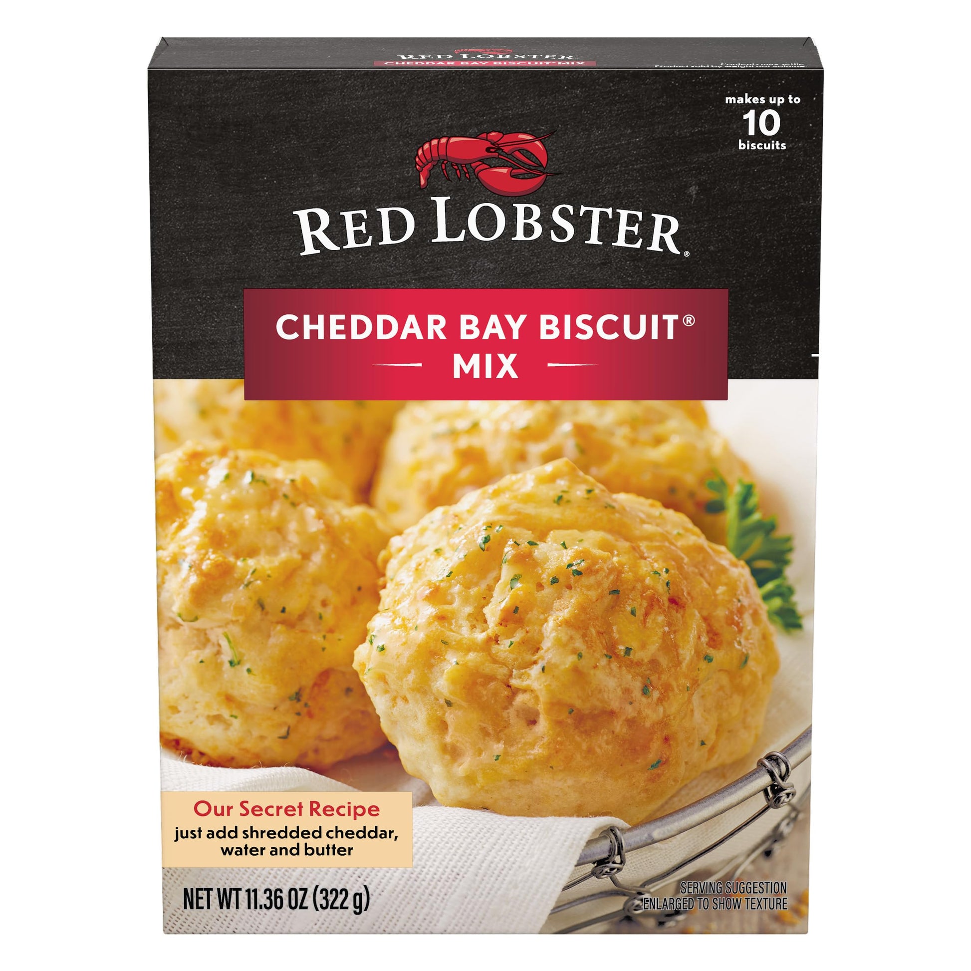 Red Lobster Cheddar Bay Biscuit Mix, Garlic Herb Seasoning Included, 11.36-ounce Boxes (Pack of 12), Packaging May Vary