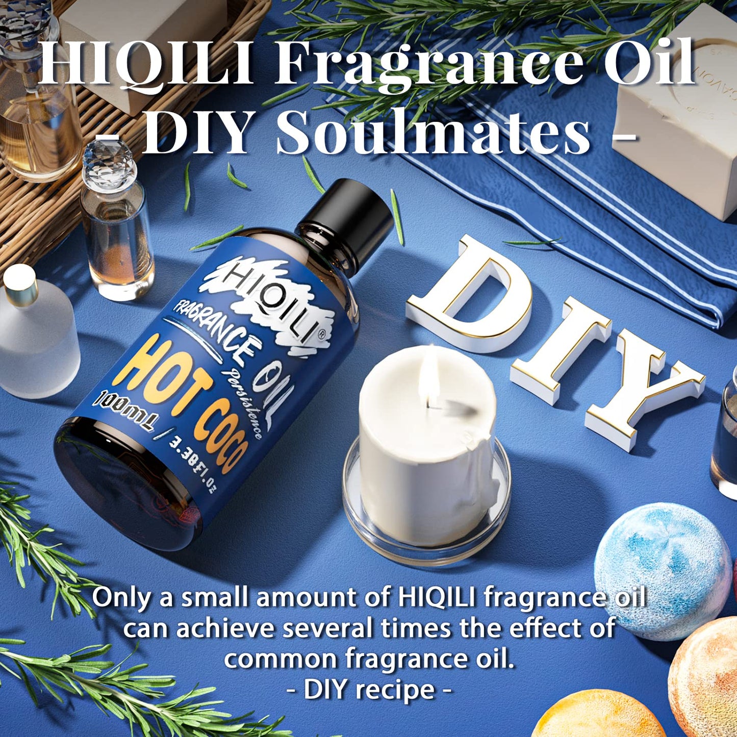 Hiqili Hot Coco Essential Oil - Pure Mellow Fragrance Oil For Diffuser, Candle Soap Perfume Lotion Making, 3.38 Fl Oz Halloween