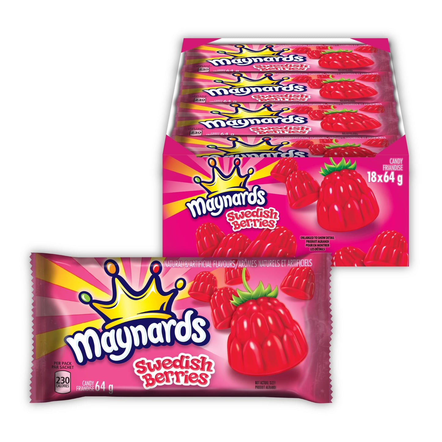 18ct Maynards Swedish Berries (64g / 2.2oz per packet)