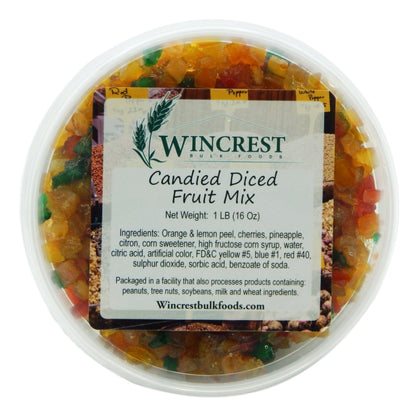 candied Fruit Mix (Special Mello)  1 Pound Tub