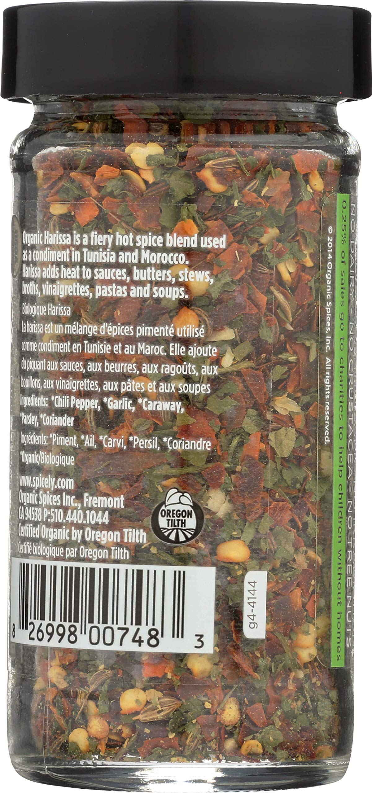Spicely Organic Jar Seasoning Harissa, 1 Oz