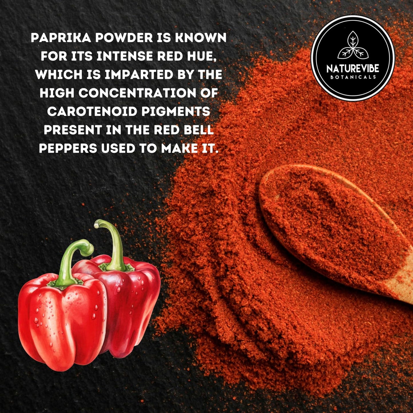 Naturevibe Botanicals Paprika Powder Ground Seasoning 2lb - Ideal for Garnishing