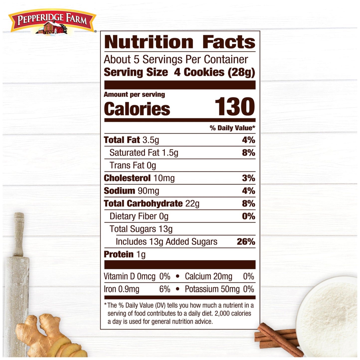 Pepperidge Farm Gingerman Cookies, 21 Ginger Cookies, 5 oz. Bag