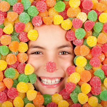Spice Candy Gum Drops Bulk Candy -Assorted Fruit Flavor - 4 Pounds - Jelly Fruit Gum Drops - Sweet And Spice Drops Candy - Delic